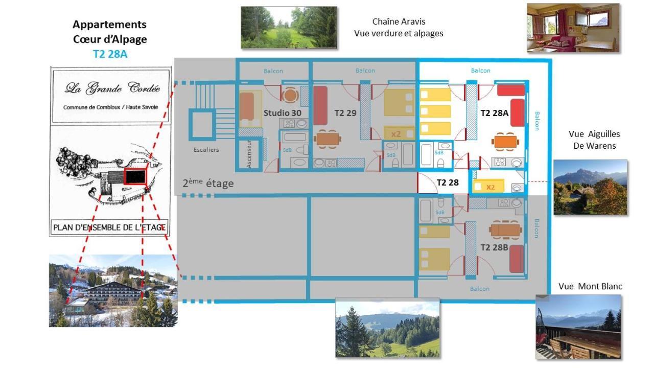 La Grande Cordee - Coeur D'Alpage Appartement Combloux Buitenkant foto