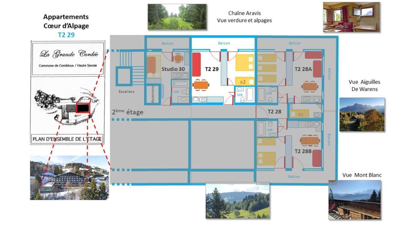 La Grande Cordee - Coeur D'Alpage Appartement Combloux Buitenkant foto